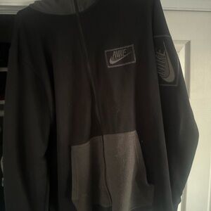 Nike Black and Gray Hoodie LARGE